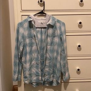 treasure & bond plaid shirt